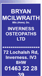 Mobile Screenshot of invernessosteopaths.co.uk